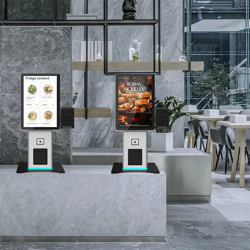 21.5 Interactive Self Service Payment Kiosk Bulk Wholesale Automatic Touch Screen Kiosk Self Ordering Kiosk Tabletop