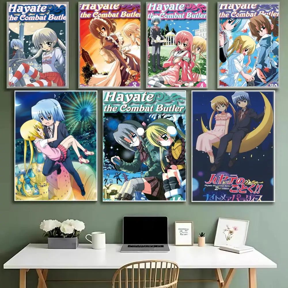 Pôster Anime H-HayateS the CombatS ButlerS, Pôster Icônico, Impressão de Arte de Parede, Mural Decorativo, Decoração para Casa, Presente, Sem Moldura