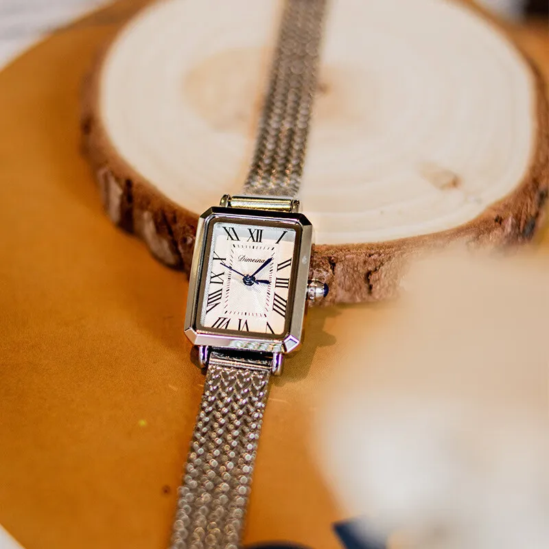 

New Women'S Luxury Watch, Rectangular Vintage Watch, Antique Watch, Fashionable Quartz Wristwatch, Elegant Women'S Watch.