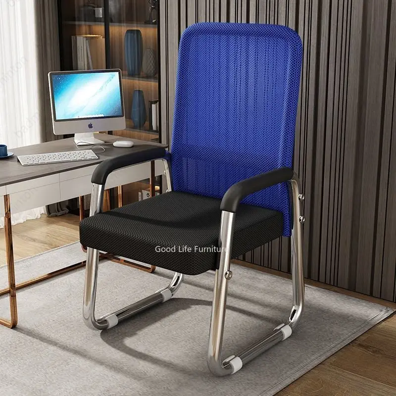 Home Chair Computer Chair Office Meeting Room Backrest Stool Leisure Student Dormitory Desk Chair Comfortable Long Sitting