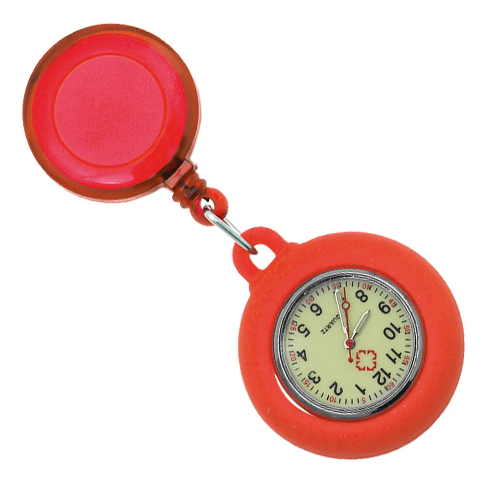 1개 간호사 시계 신축성 있는 휴대용 간호 포켓 시계 편리하고 내구성 있는 여성용 간호사 시계