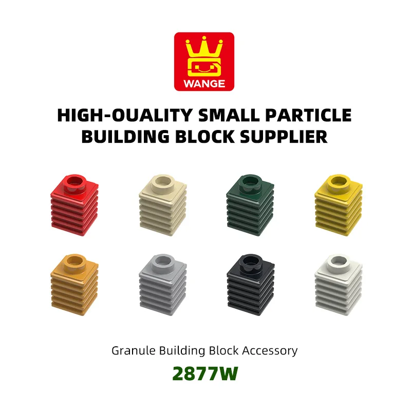 

WANGE 285Pcs/Lot 2877W Stacked height 1 hole Building Blocks Moc Accessories Compatible with Brick Spare Parts Construction Toys