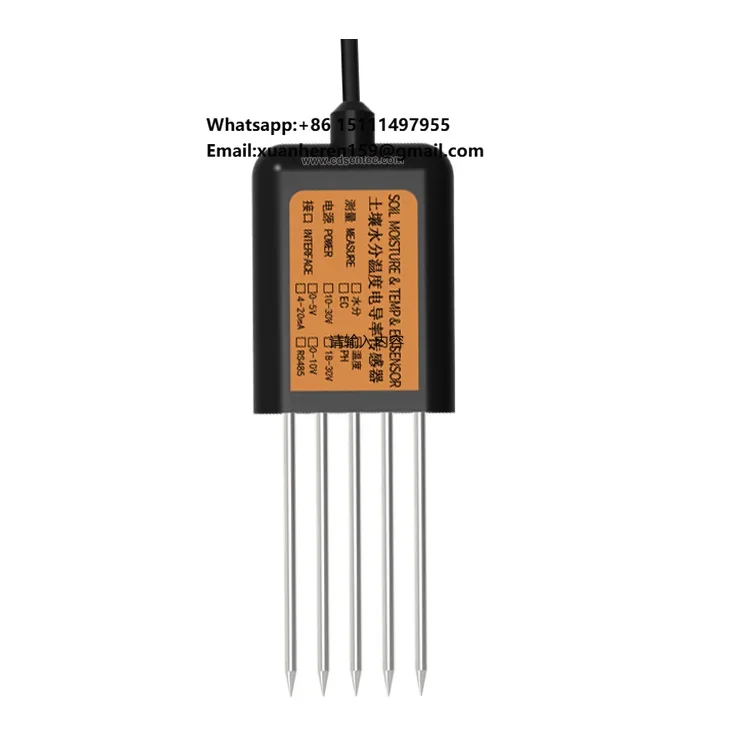 Environment Agricultural Irrigation RS485 4-20mA Output NPK Measurement Sensor for Soil
