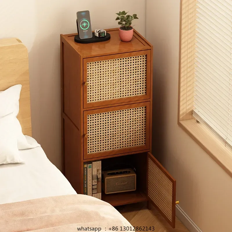 

Bedside storage rack, small family bedroom bedside table