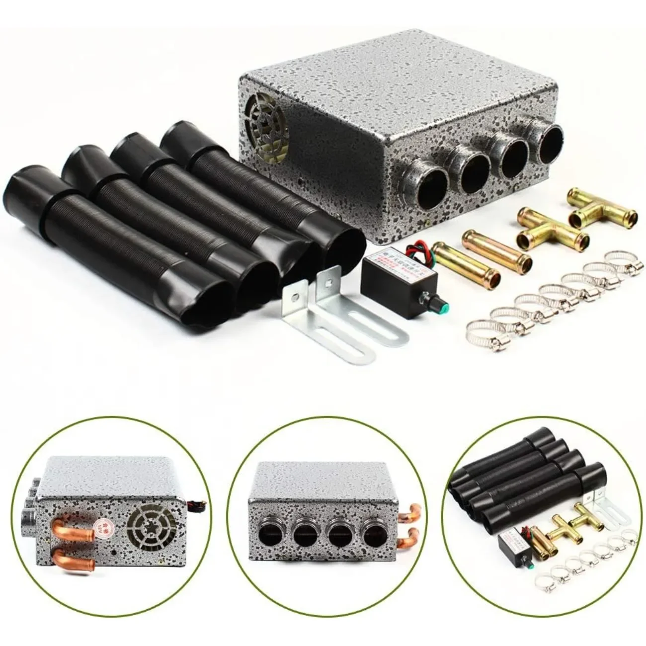 

НОВЫЙ Универсальный 12В четырехпортовый обогреватель под приборную панель для автомобилей/грузовиков с регулятором скорости, устройство для обогрева и размораживания автомобилей/грузовиков