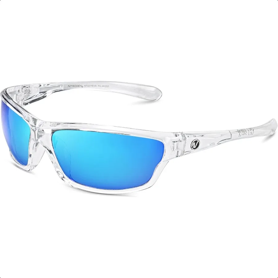 

Nitrogen Polarized Wrap Around Sport Sunglasses for Men Women UV400 Protection Sun Glasses