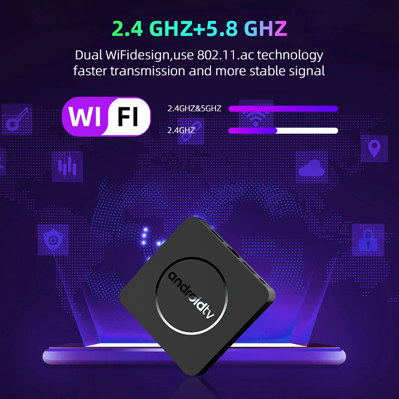 TV Box Android16 Q10 Allwinner H313 Compatible con Doble Wifi 2.4G y 5G 8K ROM 64G 128G Set-Top Box Reproductor Multimedia TV Box Voz Set-Top Box 5