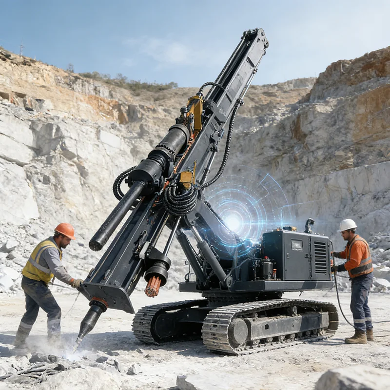 Rock Drill Splitter Integrated Machine Customized Hydraulic Drilling Splitting Attachment for Construction Demolition Work
