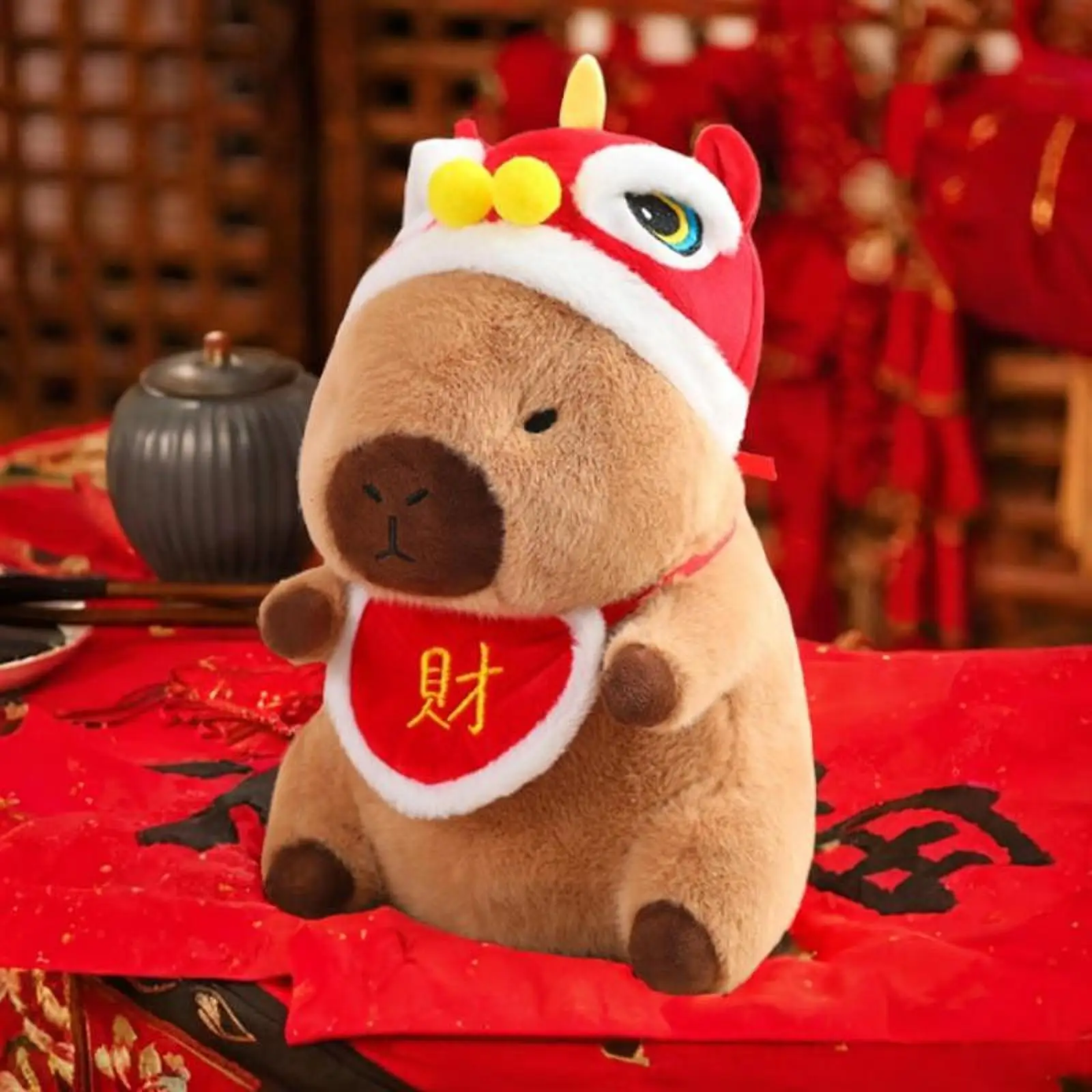 Plush Capybara Doll Cartoon Collectible Capybara Plush Figure for Kids Teens