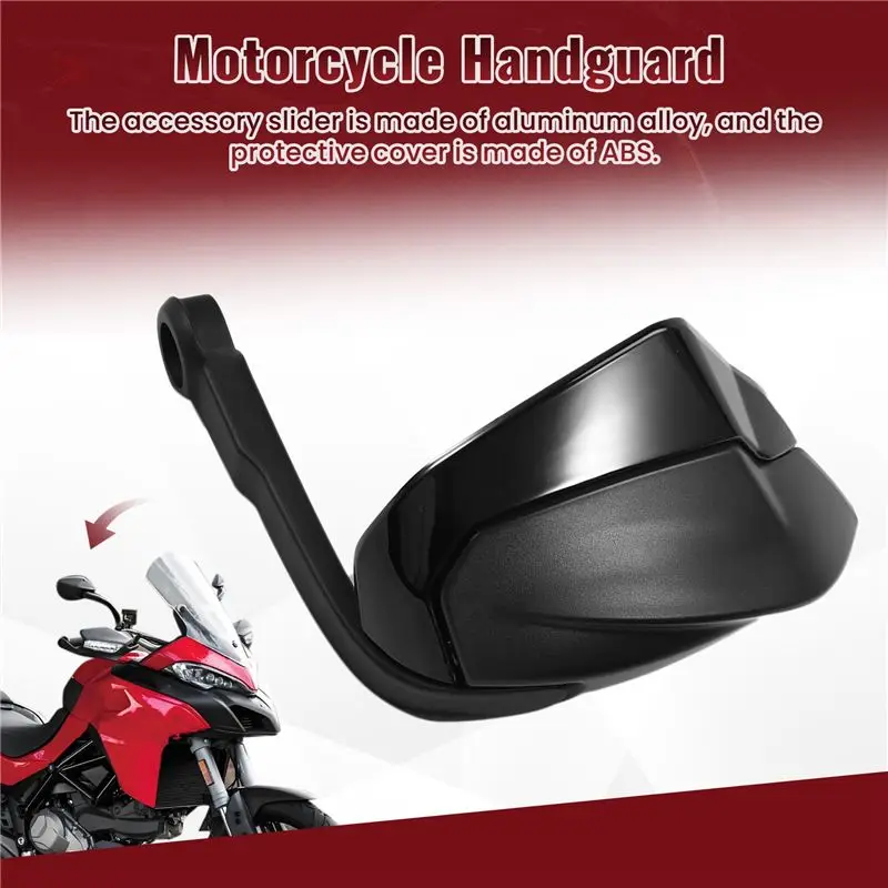 A64P-Handguard For Ducati Multistrada V2 S 2025 Hand Guard Protection Sliders Motorcycle Handlebar Windshield Air Deflector