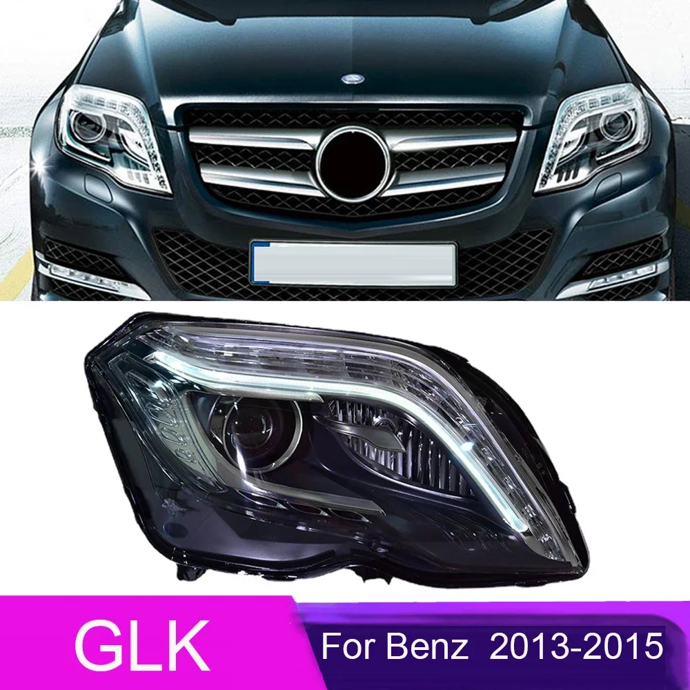 

Автомобильный Стайлинг, фара для Benz GLK 2013-2015 GLK200 GLK260 GLK300, светодиодные фары DRL, указатель поворота, аксессуары для линз проектора