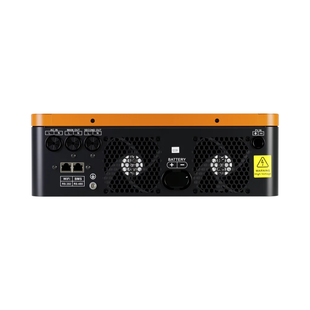 PowMr Off Grid 220V Solar Inverter 4.5VA/6.5VA Pure Sine Wave Inverter MPPT 60 to 450Vdc 20A Max Charging Current Support RS485 BMS Remote UPS with LCD Display for Home Solar System