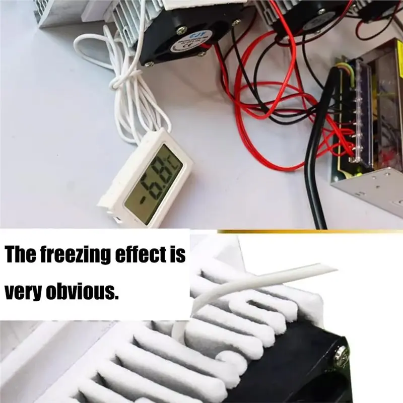 Mini Air Conditioner 12V Thermoelectric Electronic Cooling Refrigeration System Heat Sink Conduction Module DIY-Y48A