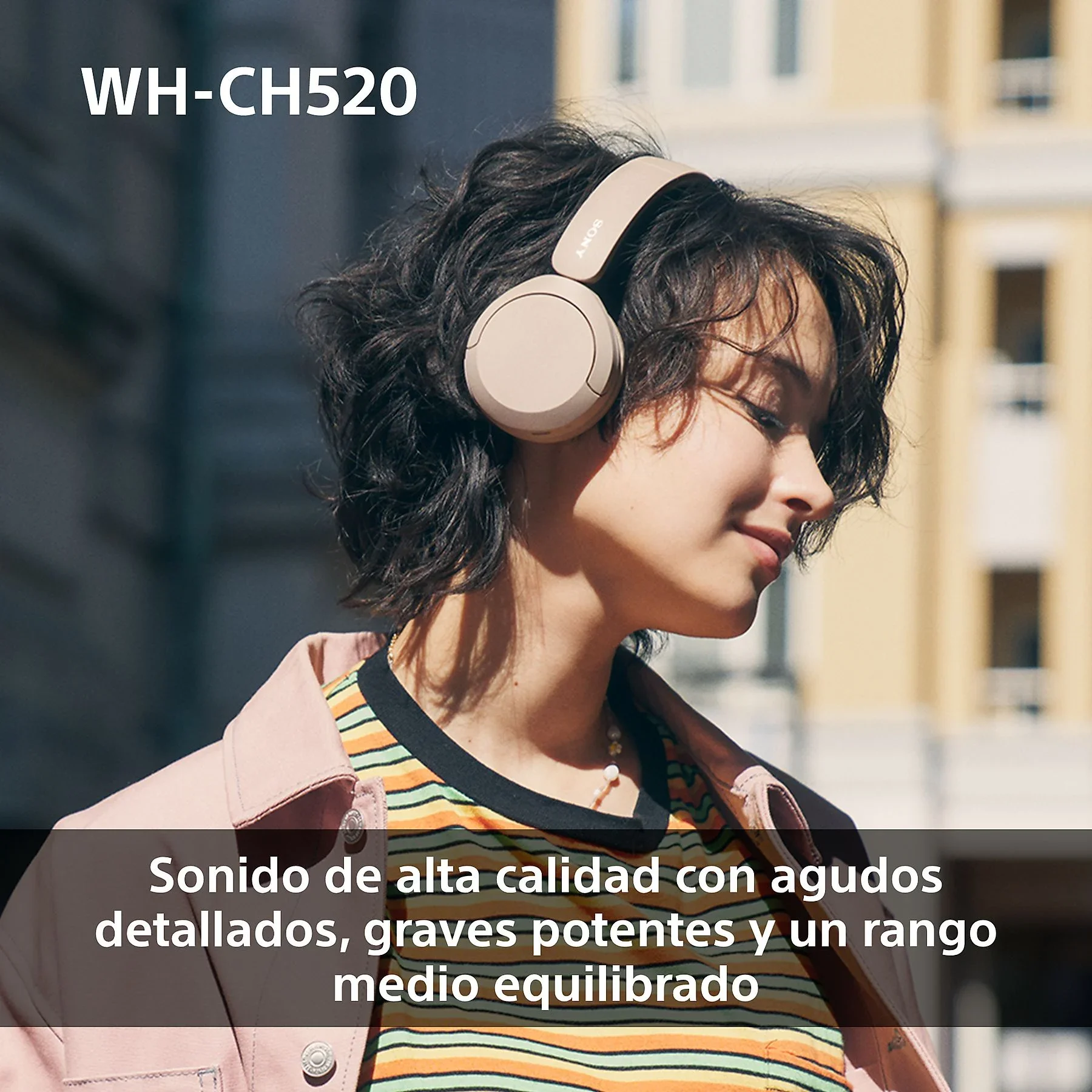 ​Sony WH-CH520 Auriculares On-Ear Inalámbricos Bluetooth 5.2 con Micrófono Integrado, Batería de hasta 50 Horas, Carga Rápida, DSEE, Multipoint y Compatibilidad con Asistentes de Voz​ 4