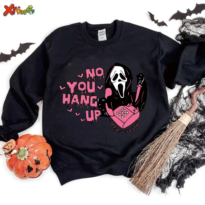

Halloween Sweatshirt Family Sweatshirt Men Streetwear Long Sleeve Anime Sweatshirt Letter Clothing Fashion Hoodie Skull Sweater