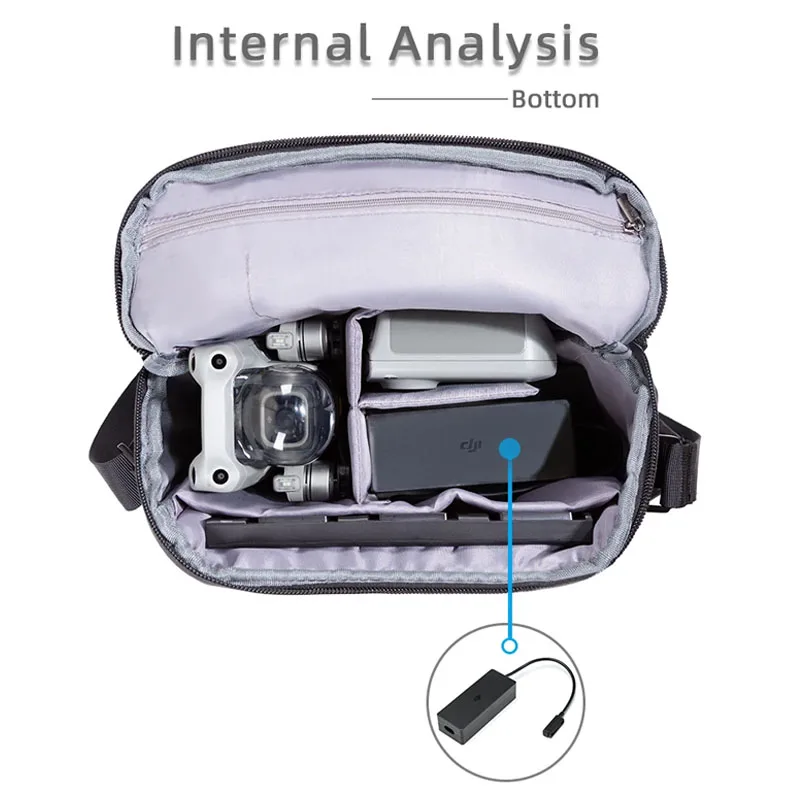 Rucksack Für DJI Mini 4 Pro Schulter Tasche Lagerung Reise Handtasche Für DJI Mini 2/Air 2S/Mini 3/Mini 3 Pro Fall Drone Zubehör – Detail 4