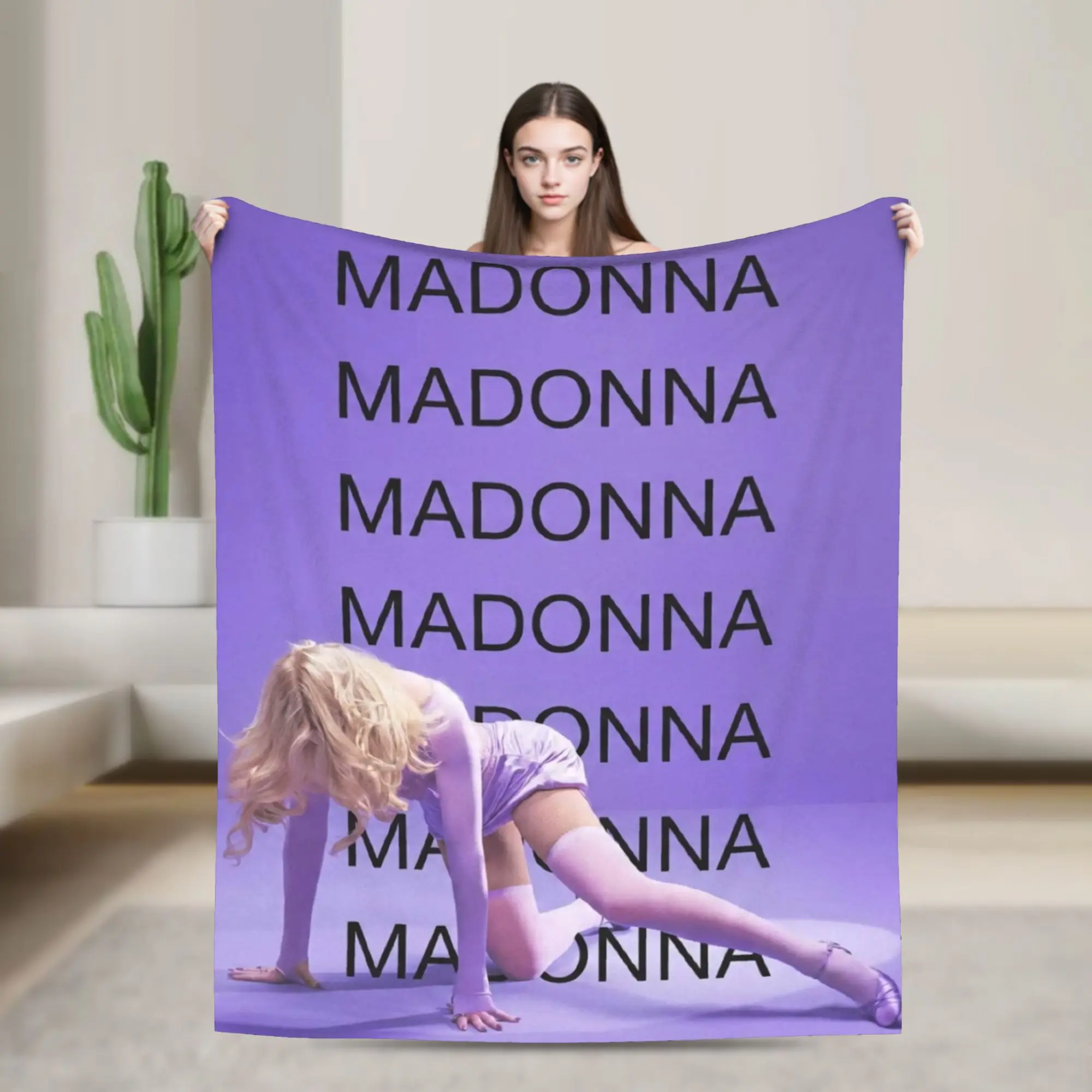 M-Madonnas Confessions II Throw Blanket for Couch Soft Fuzzy Plush Blanket 50x60 Inch Multiple Sizes Bedspreads for All Seasons