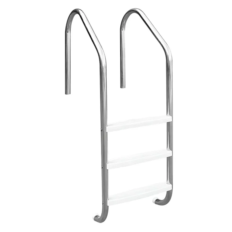 

Inground Installed Stainless Steel Swimming Pool Ladder With Anti-Rust Coating, For Outdoor Swimming Pool