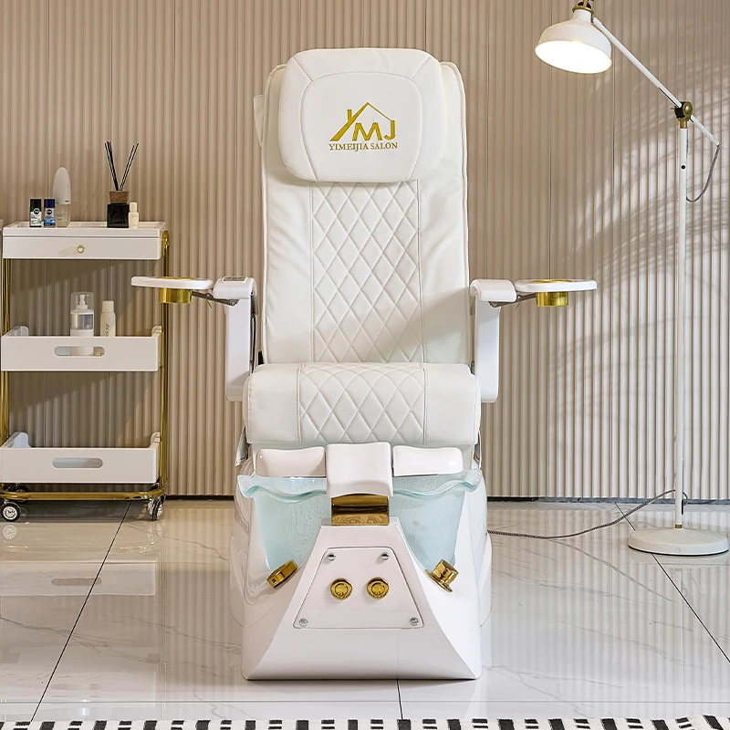 Salon paznokci Pielęgnacja stóp Fotel do manicure Elektryczny rozkładany fotel do pedicure spa