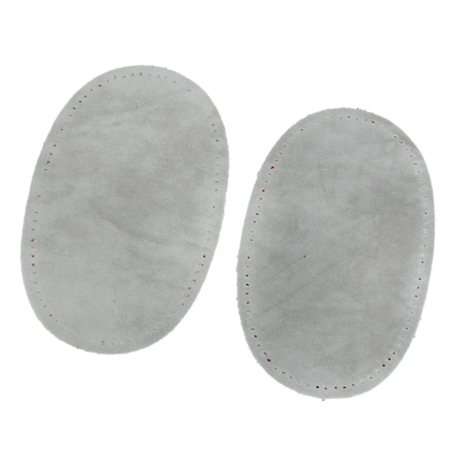 1 pair Oval Shape PU Leather Suede Elbow Knee Patches for Jeans Shirt Sewing