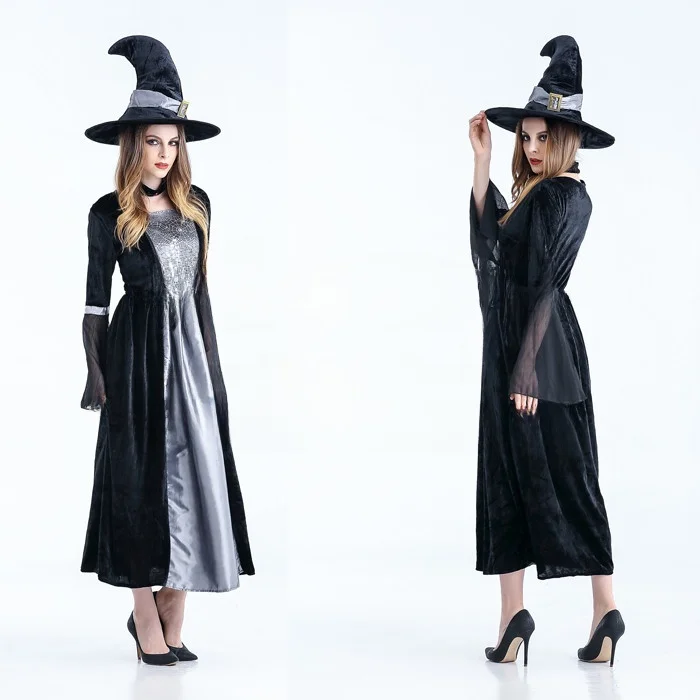 

Princess Skirt Witch Costume Adult Halloween Party Makeup Ball Spider Witch Performance Women's Traditional Ethnic Wear