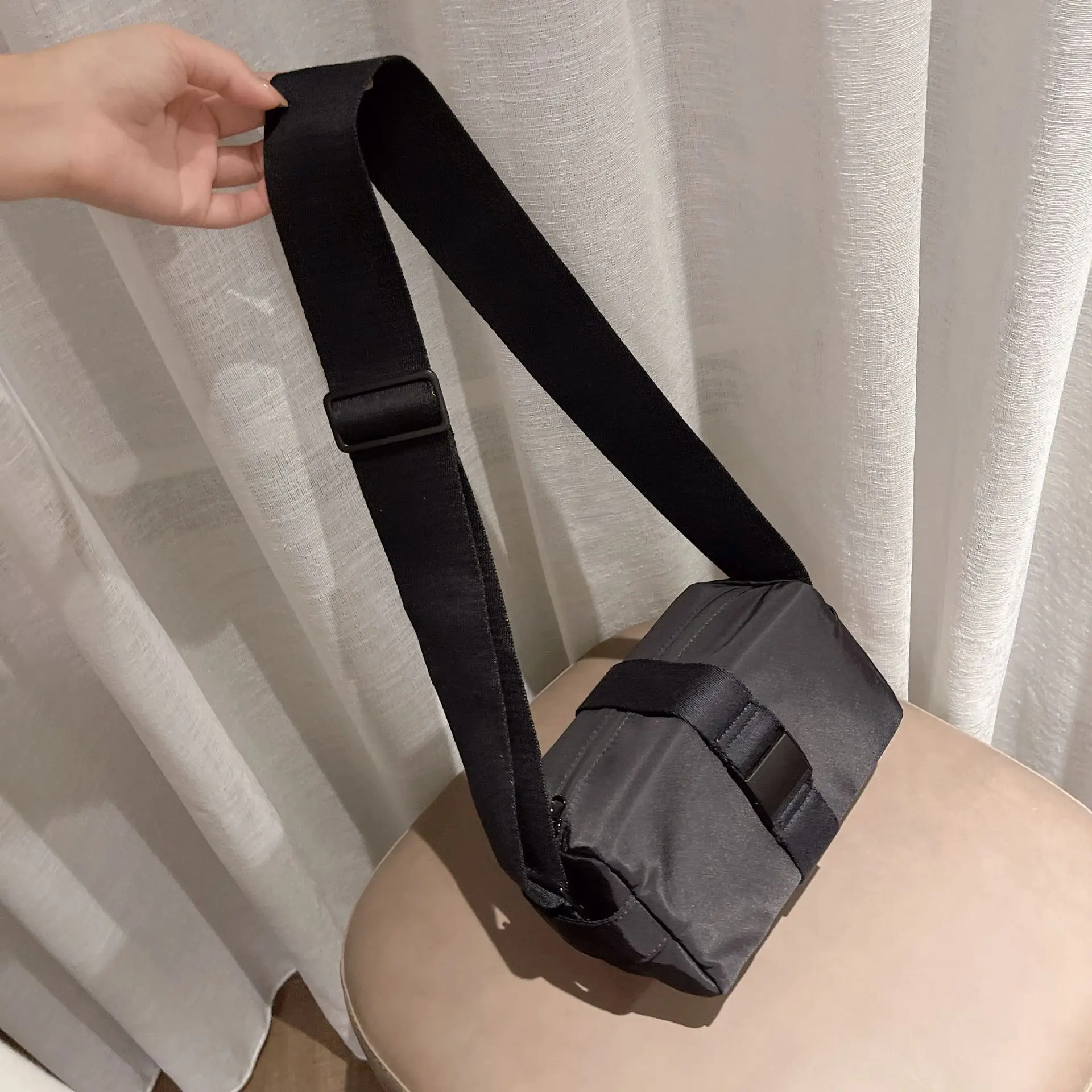 Multicolor Personalized Casual Sport Crossbody Toast pocket Canvas Bag