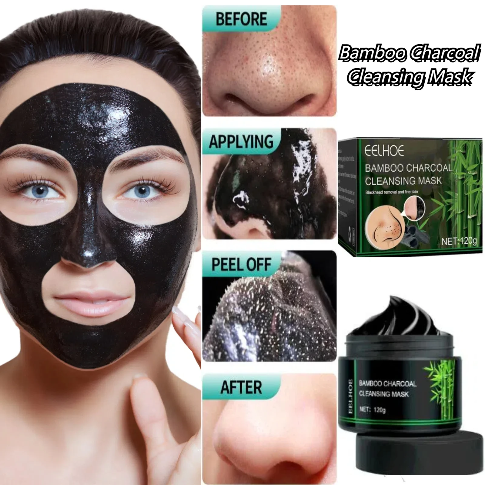 Nose Blackhead Remover Cream Peel Nasal Strips Deep Cleansing Shrink Pore Nose Black Dots Remove Stickers Skin Care Makeup