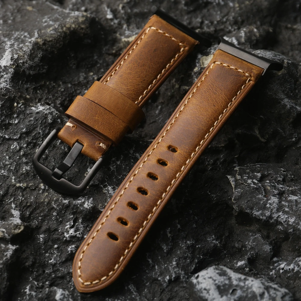 High Quality Genuine Leather Strap For Samsung Galaxy Watch 7 Pro Band Watch 6 44mm Strap for Galaxy Watch 4 Classic 46mm 47mm