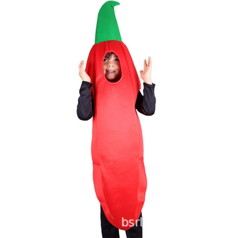 

Food Fruit Veggie Costume Performance Stage Pumpkin Cloak Children Cosplay Costume Parent-child Cartoon Design