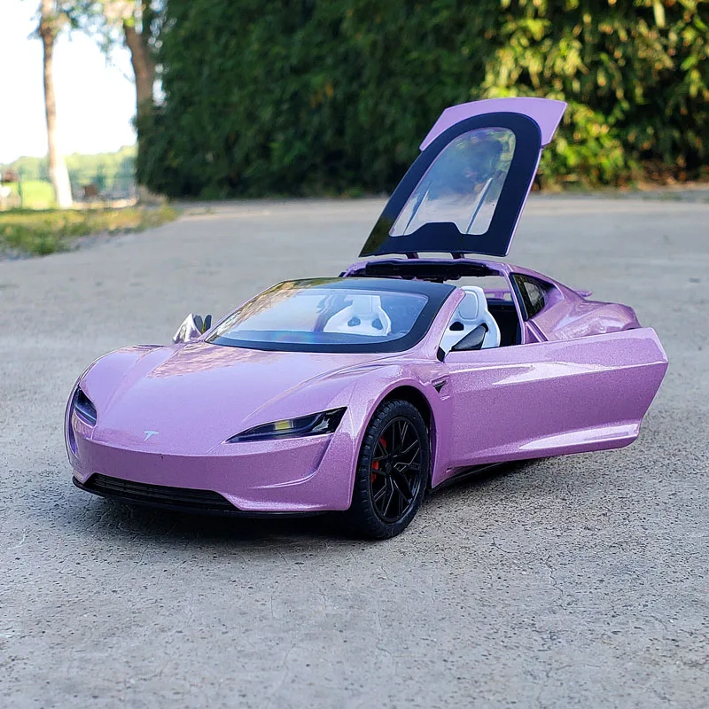 

1:24 родстер-трансформер, модель спортивного автомобиля, литой под давлением сплав, имитация звука, световой автомобиль для мальчиков, Рождественский подарок