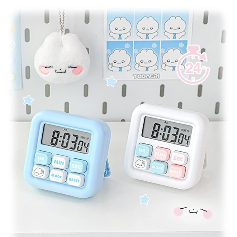 Cute Square Sugar Cube Mechanical Timer Visual Countdown Clock Student Self-discipline Time Management Tool Desktop Study