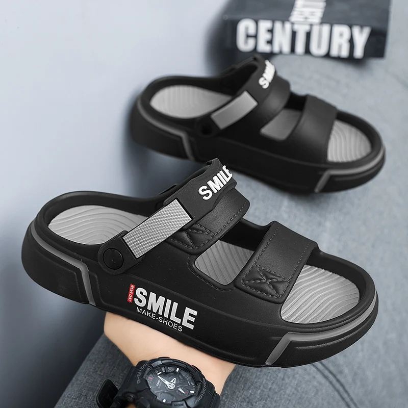 

New Men slippers House ShoesMen Indoor Outdoor Shower Bathroom Slipper Non-Slip Thick Soft Platform Slide Sandals Casual Shoes