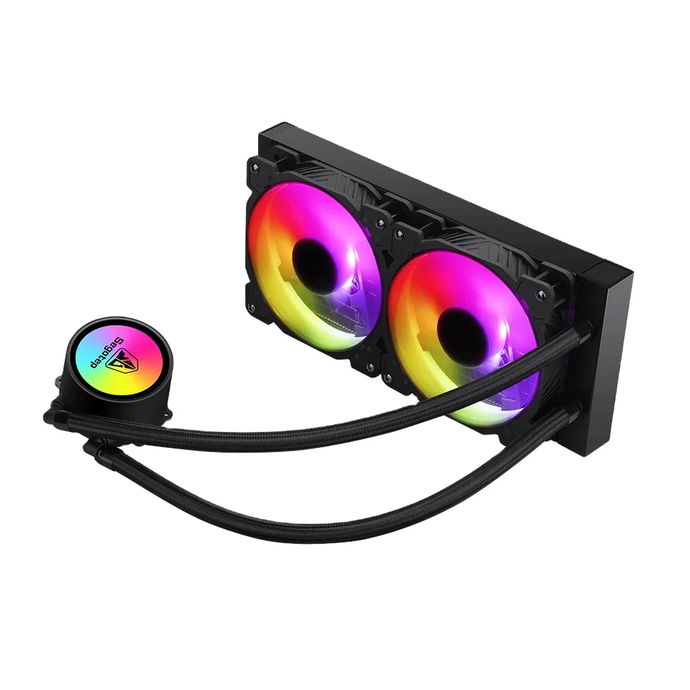 High Quality Frozen 240s RGB Colorful PC Computer Gamer 240 Water Cooler CPU Cooler Fan