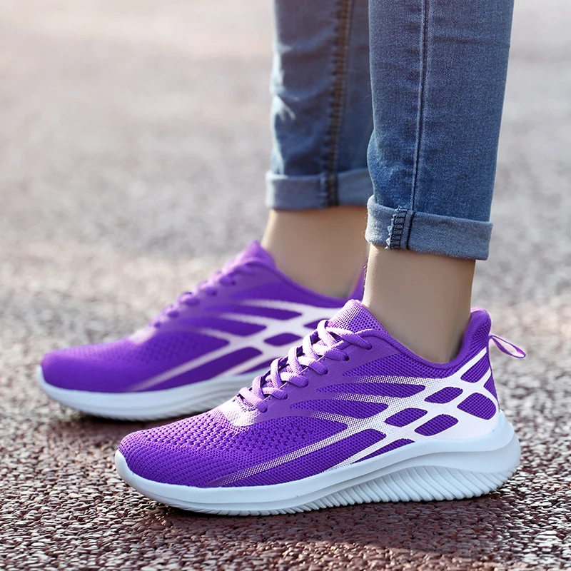 Women's Four Seasons Sports Running Shoes Women Breathable Board Shoes Fashion Mesh Outdoor High Quality Classic Sneakers 35-40
