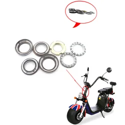 Ciotola da sette pezzi Accessori moto Citycoco Cuscinetto piantone sterzo adatto per cuscinetto scooter elettrico Set da sette pezzi