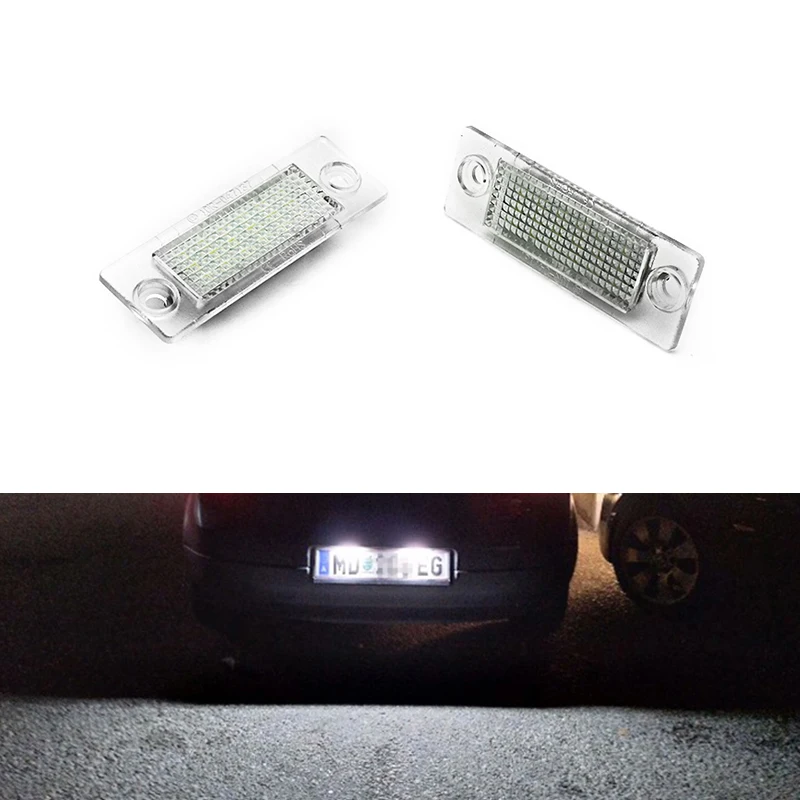 LED Number License Plate Light Lamp Canbus No Error For Volkswagen VW Touran Golf Caddy Jetta MK5 T5 Passat Cimousint SKODA 12V