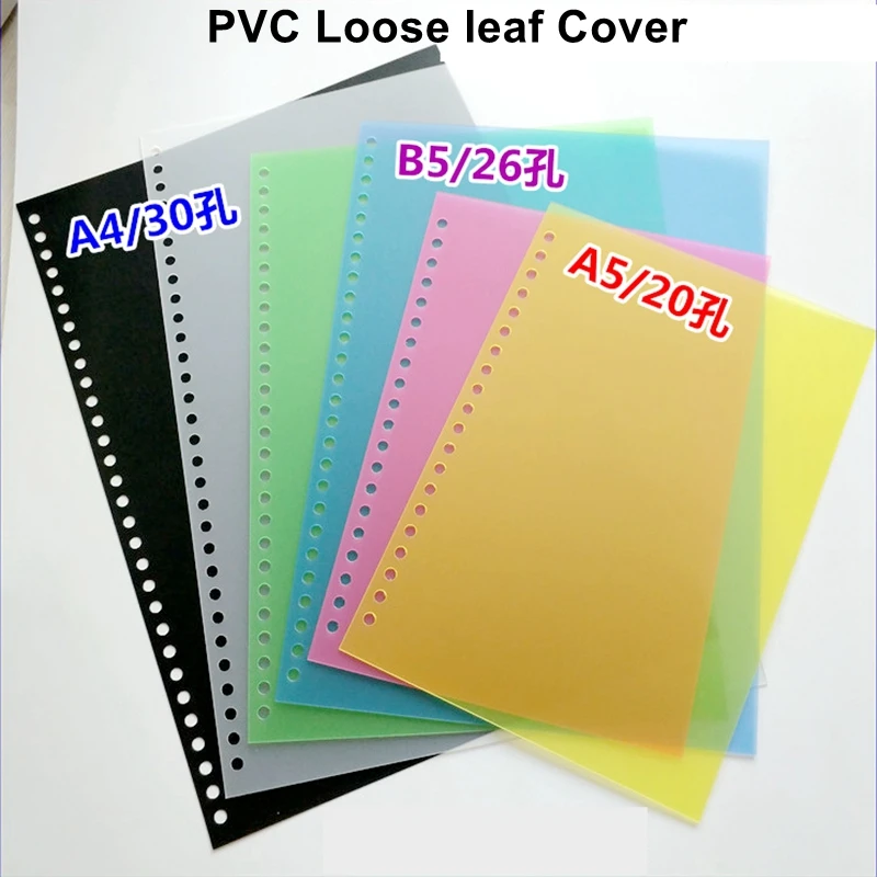 10 TEILE/LOS ReadStar A4 B5 A5 30/26/20 Löcher 9,5mm Pitch Matte PVC Lose Blatt Gesicht Bindung Abdeckung Farbe kunststoff Buch Abdeckung Gesicht – Detail 2