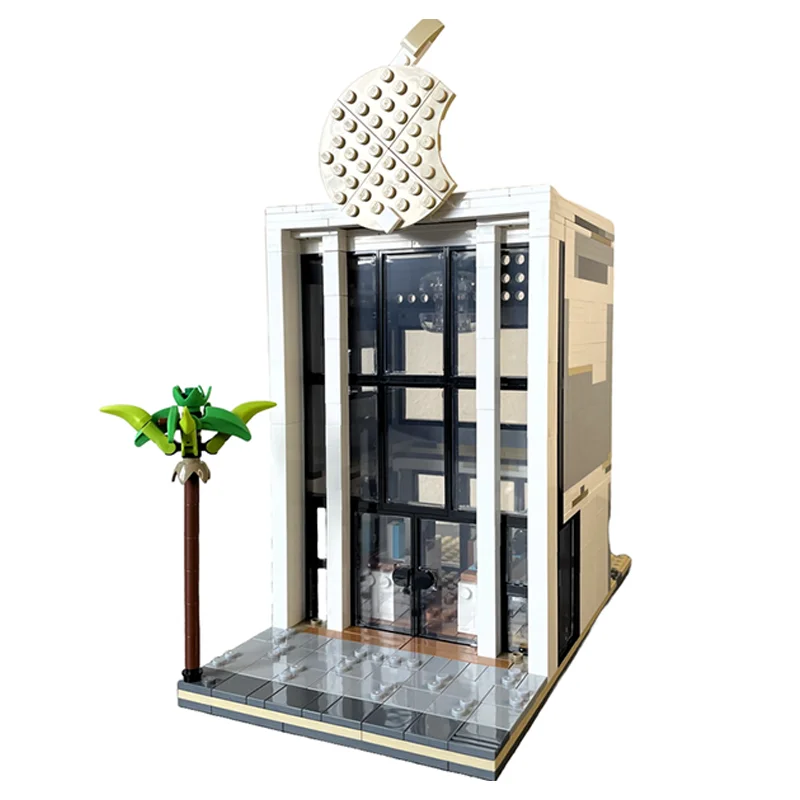 567 قطعة MOC متجر أبل وحدات بناء بديل نموذج بناء هدايا عيد الميلاد كتل لعبة العمارة لتقوم بها بنفسك الطوب عيد ميلاد الاطفال #5