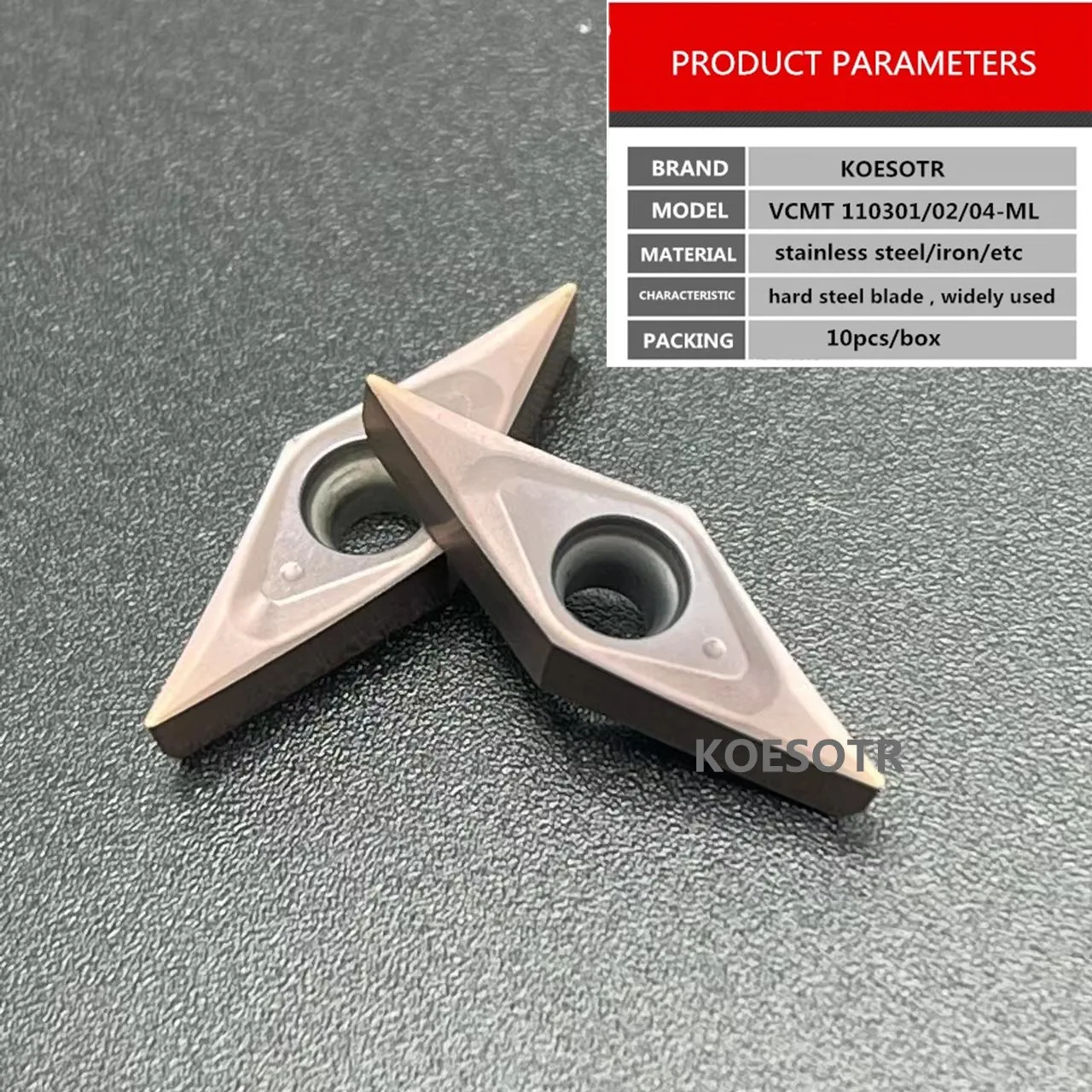 Utensile per tornitura VCMT110301 VCMT110202 VCMT110304-ML utensile per fresa diamantata in acciaio inossidabile con alesatura fine