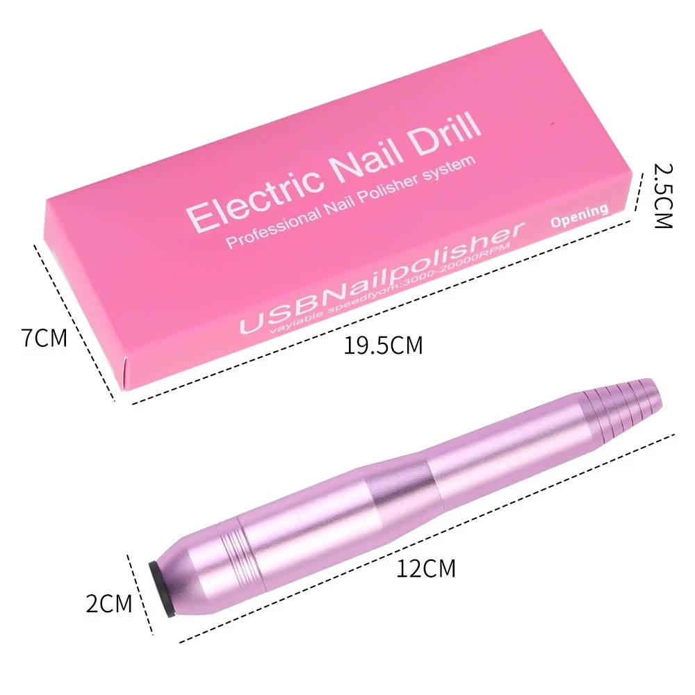 Electric Nail File Drill Pen Type, Manicure Machine Kit,Nail Drill Machine for Home Use Gel Polish Removal Pedicure Art Tools
