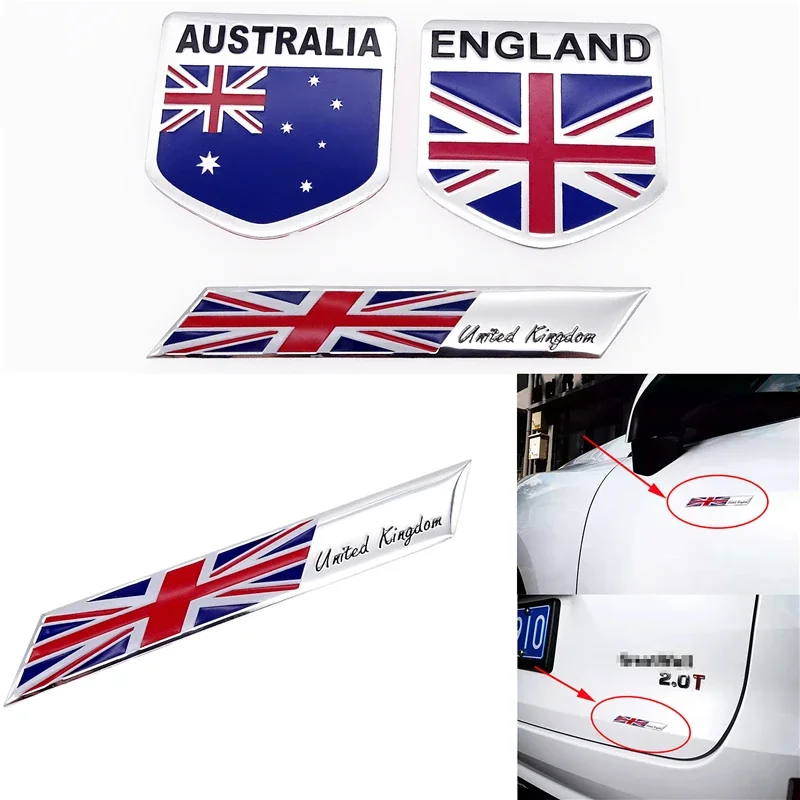 Universal  Automobile Motorcycle Britain National Flag Sticker Trunk Sticker For Benz Rolls-Royce Landrover Chrysler VW Ford