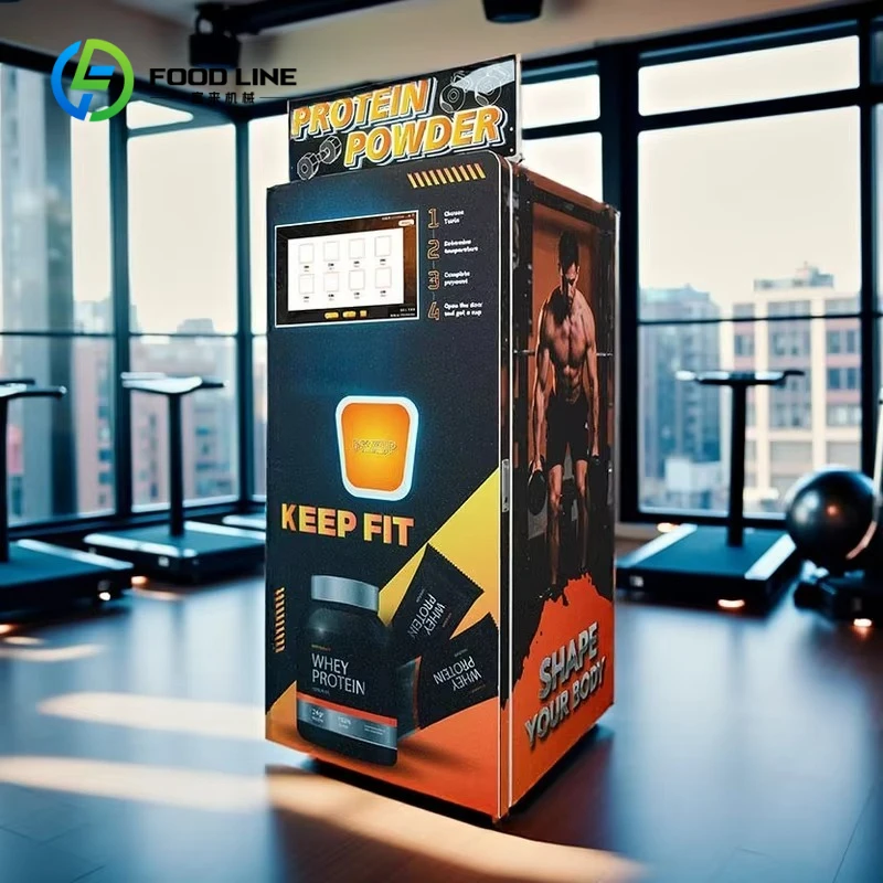 Dispensador automático personalizado de proteína en polvo, máquina expendedora de batidos de proteínas para gimnasios deportivos