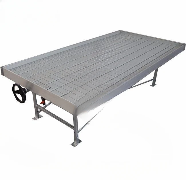 Hot selling Greenhouse Hydroponics 4X8 Breeding Table Ebb and Flood Rolling Bench for Medical Plants