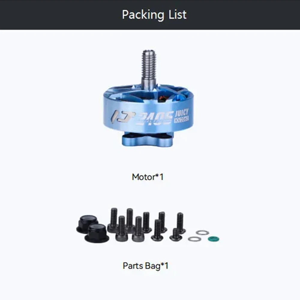 T-MOTOR Pacer V4 P2406 Juicy Sbang Acro Motor sem escova KV2060 para drone freestyle de 5-6 "polegadas FLOW BANDO