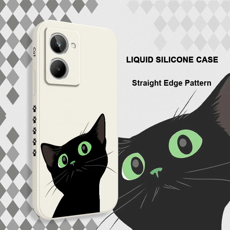 Proud Cat Phone Case For OPPO Realme 11 10 9 9i 8 8i 7 Pro Plus C35 C21Y C25Y C25 4G 5G Liquid Silicone Cover image 3