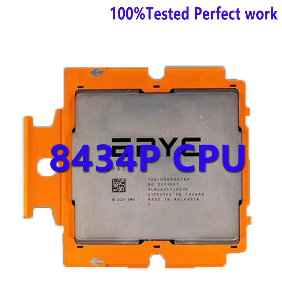 EPYC 8434P CPU Version 48C/96T 2.50GHZ Cache 200W TDP SP5 Socket Server Processor For Gygabyte MZ73-LM1 Motherboard