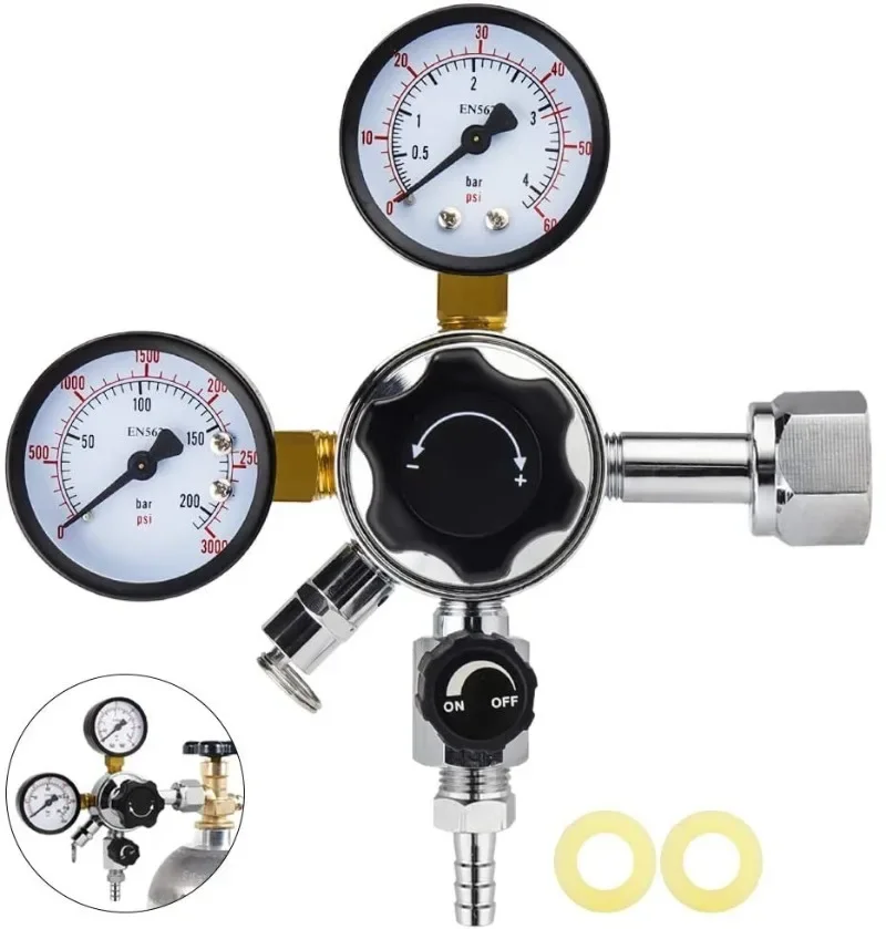 

Regulator CGA320 US Standard Beer Pressure Reducing Valve Carbon Dioxide Beer Beverage - Stability Valve