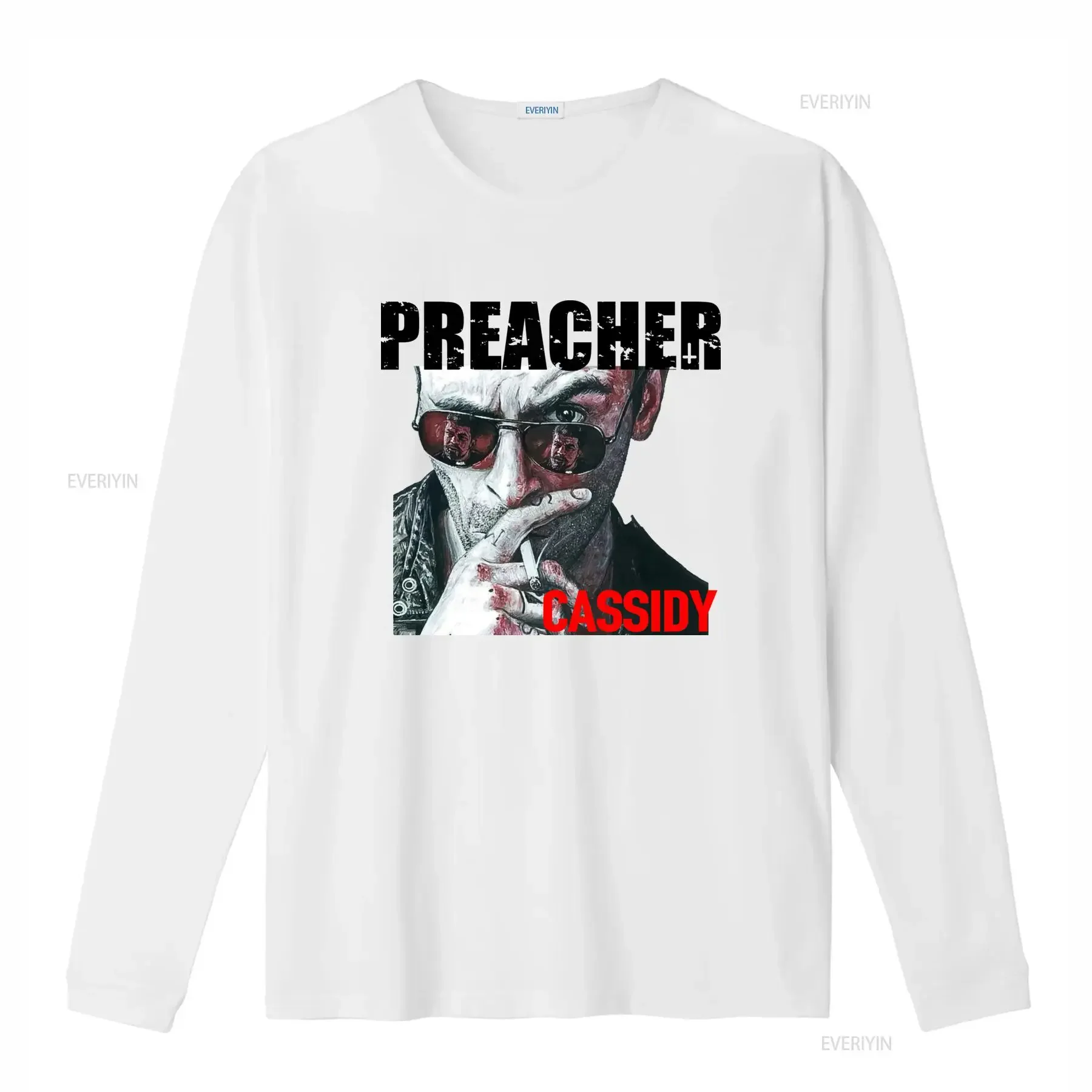 Preacher Cassidy Vampire Jesse Tv Series Vintage Oversized T Shirt HFW4 Size M vintage Washed Comfortable designer clothes