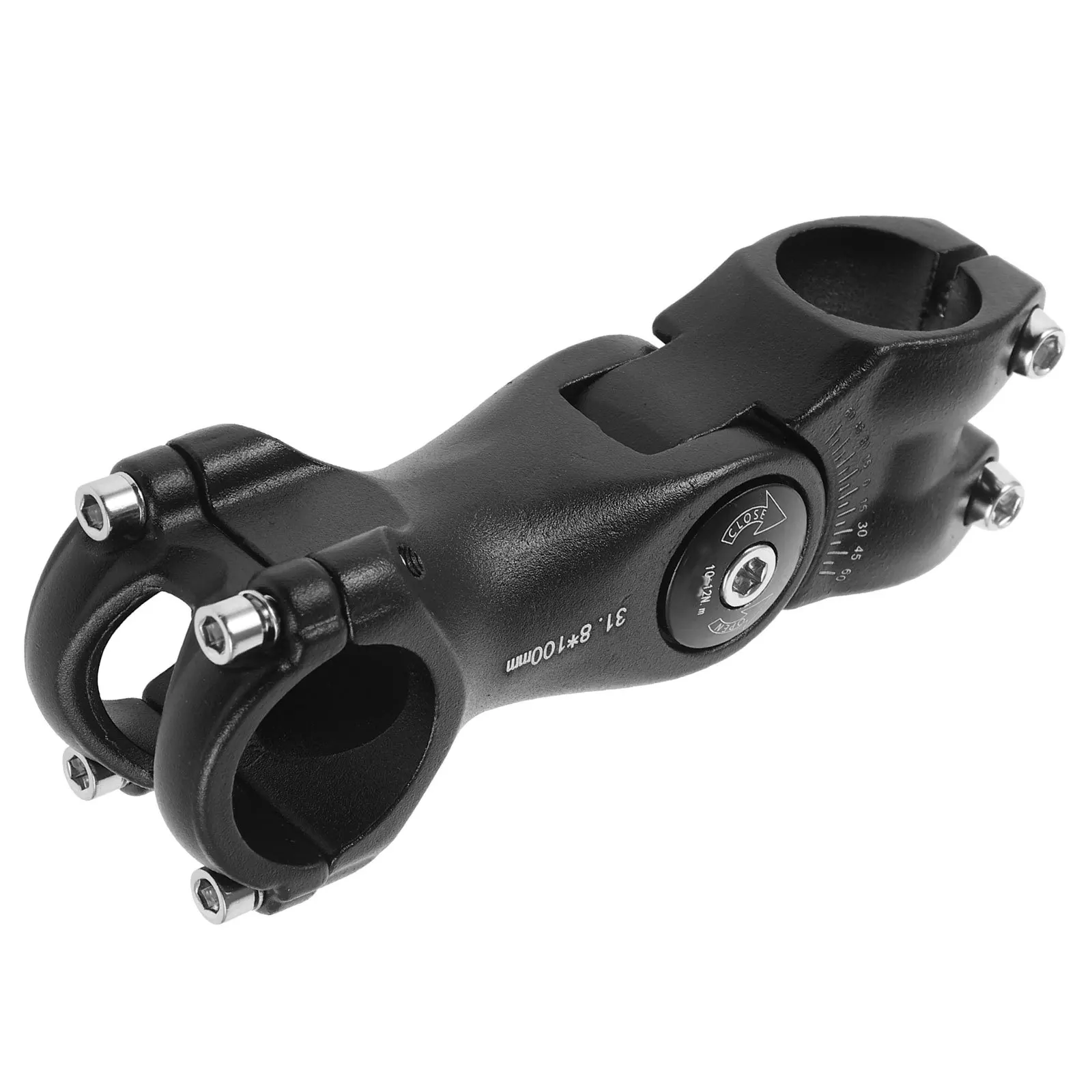 

Bike Stem Adjustable Aluminum Alloy Cycle Riser Handlebar Risers Extension Indoor