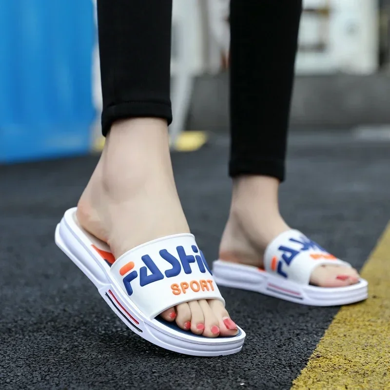 2024 New Summer Slippers Couple Men and Women Wear Extra Large 36-50 Indoor Home Men and Women\'s Cool Slippers